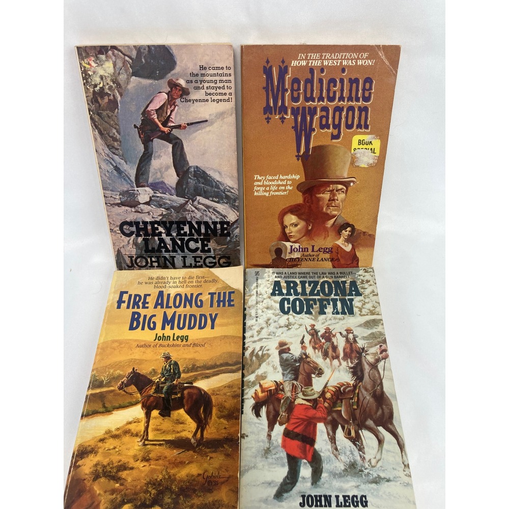 John Legg Western Paperback Lot of 5 Frontiersman Buckskins Flintlock Trail